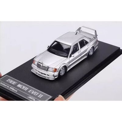 Mercedes Benz 190E W201 EVO II (Limited to 999pcs), 1:64 Scale (White)