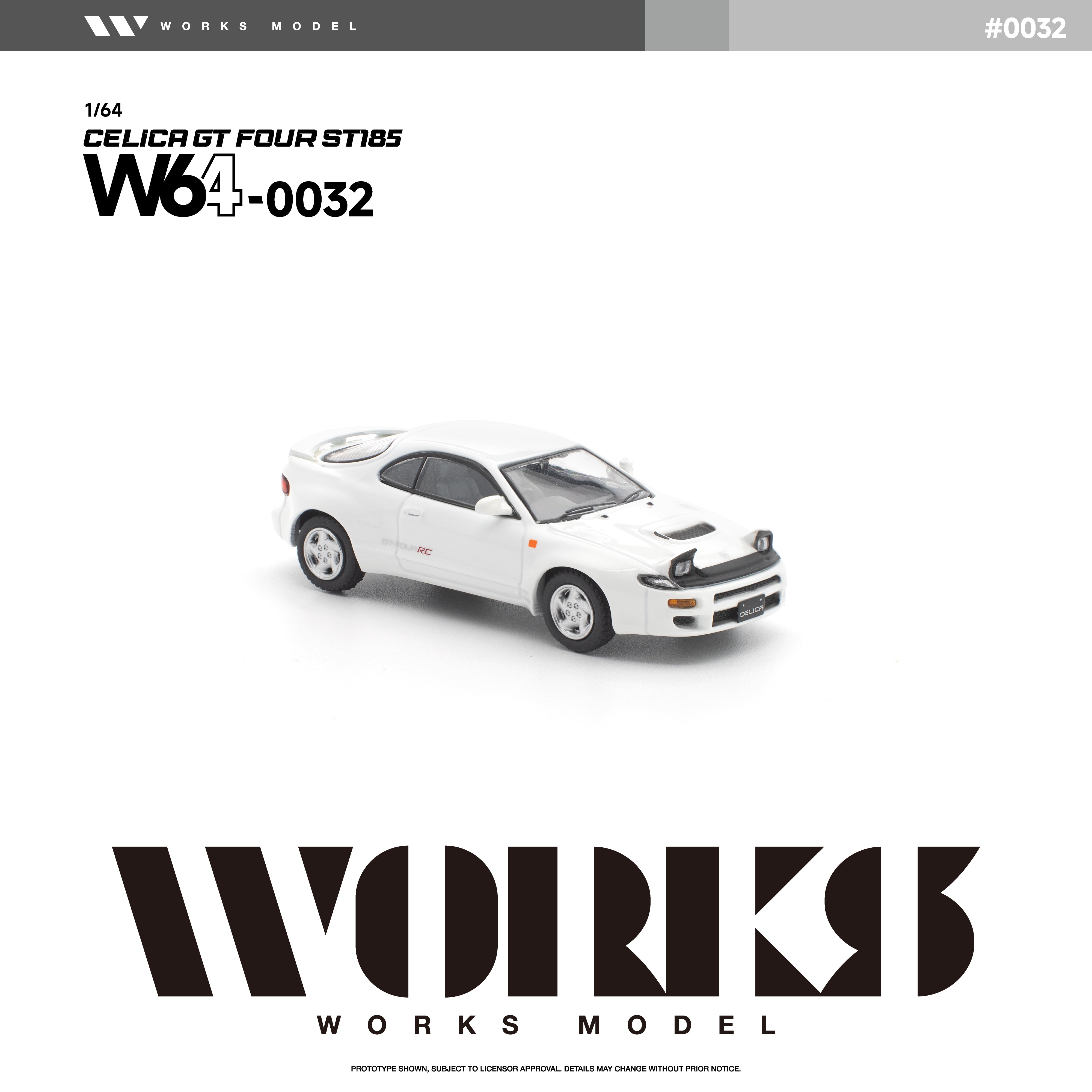 *PRE-ORDER* Toyota Celica GT Four ST-185 WRC, 1:64 Scale (White)
