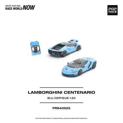 *PRE-ORDER* Lamborghini CENTENARIO BLU CEPHEUS, 1:64 Scale
