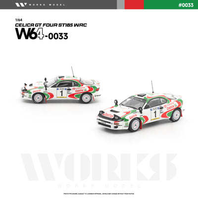 *PRE-ORDER* Toyota Celica GT Four ST185 WRC, 1:64 Scale (White)