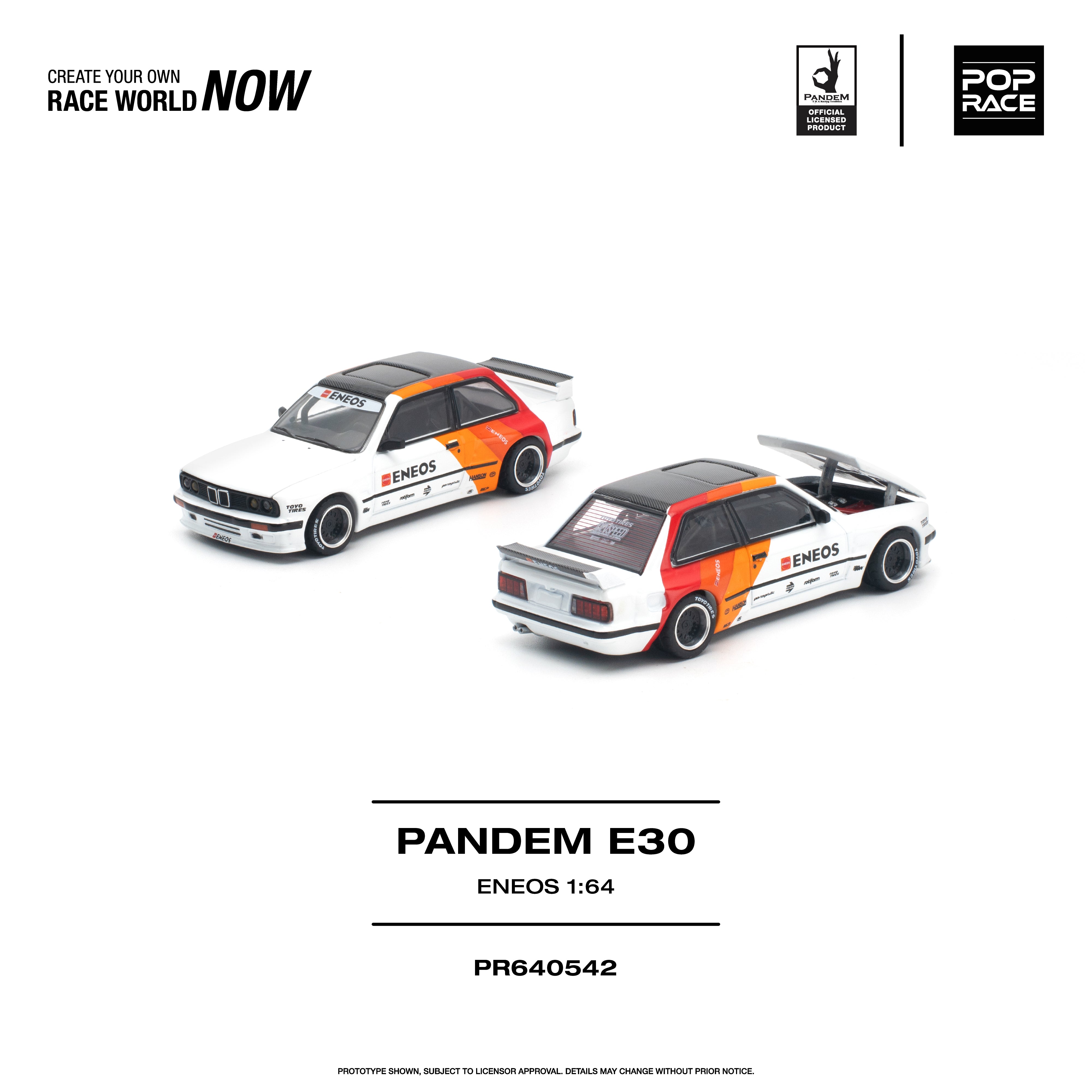 *PRE-ORDER* PANDEM E30 ENEOS, 1:64 Scale