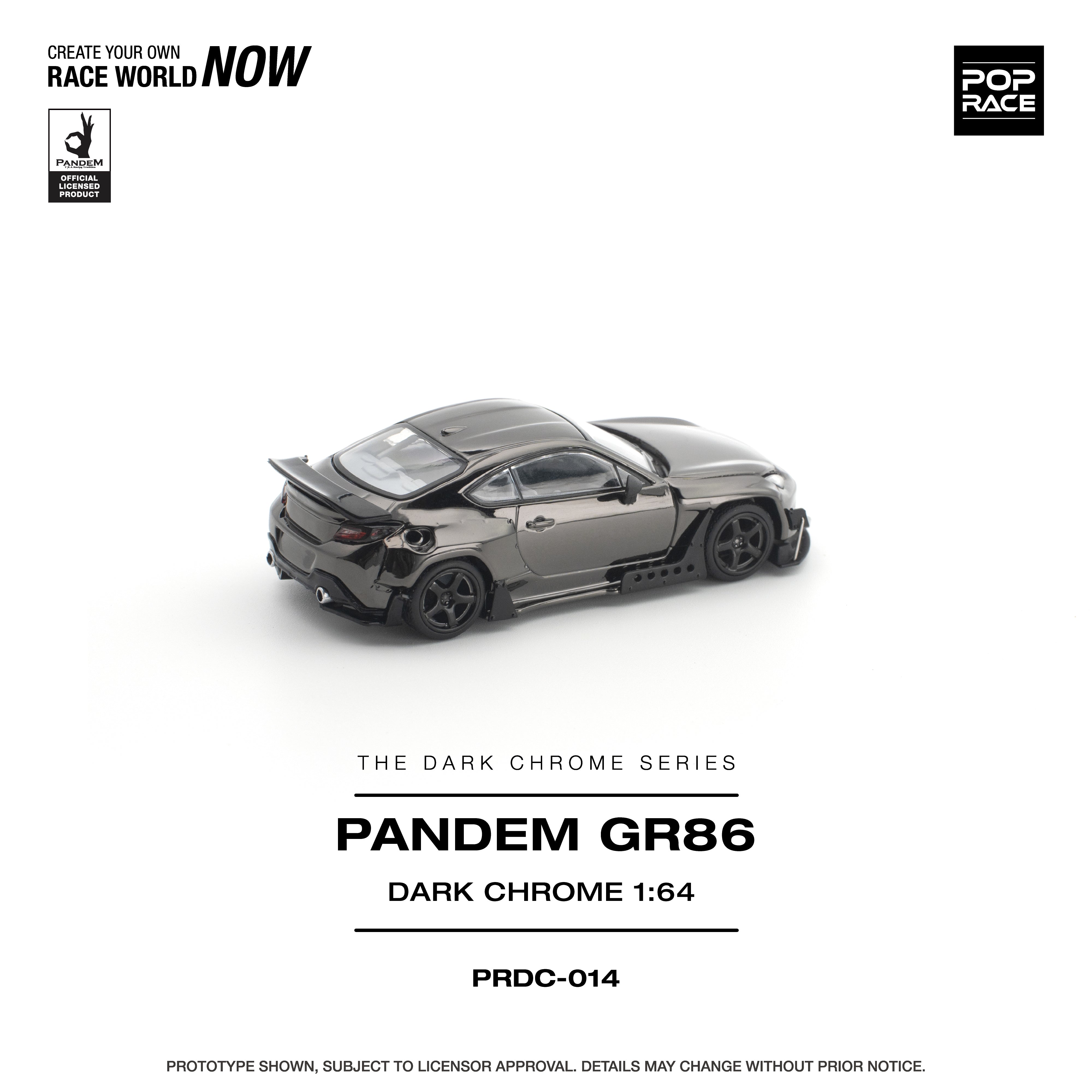 *PRE-ORDER* Pandem GR 86 Dark Chrome, 1:64 Scale