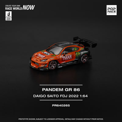 Pandem GR86 - Daigo Saito FDJ 2022, 1:64 Scale