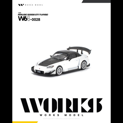 *PRE-ORDER* AMUSE S2000 GT1 TURBO, 1:64 Scale (WHITE)