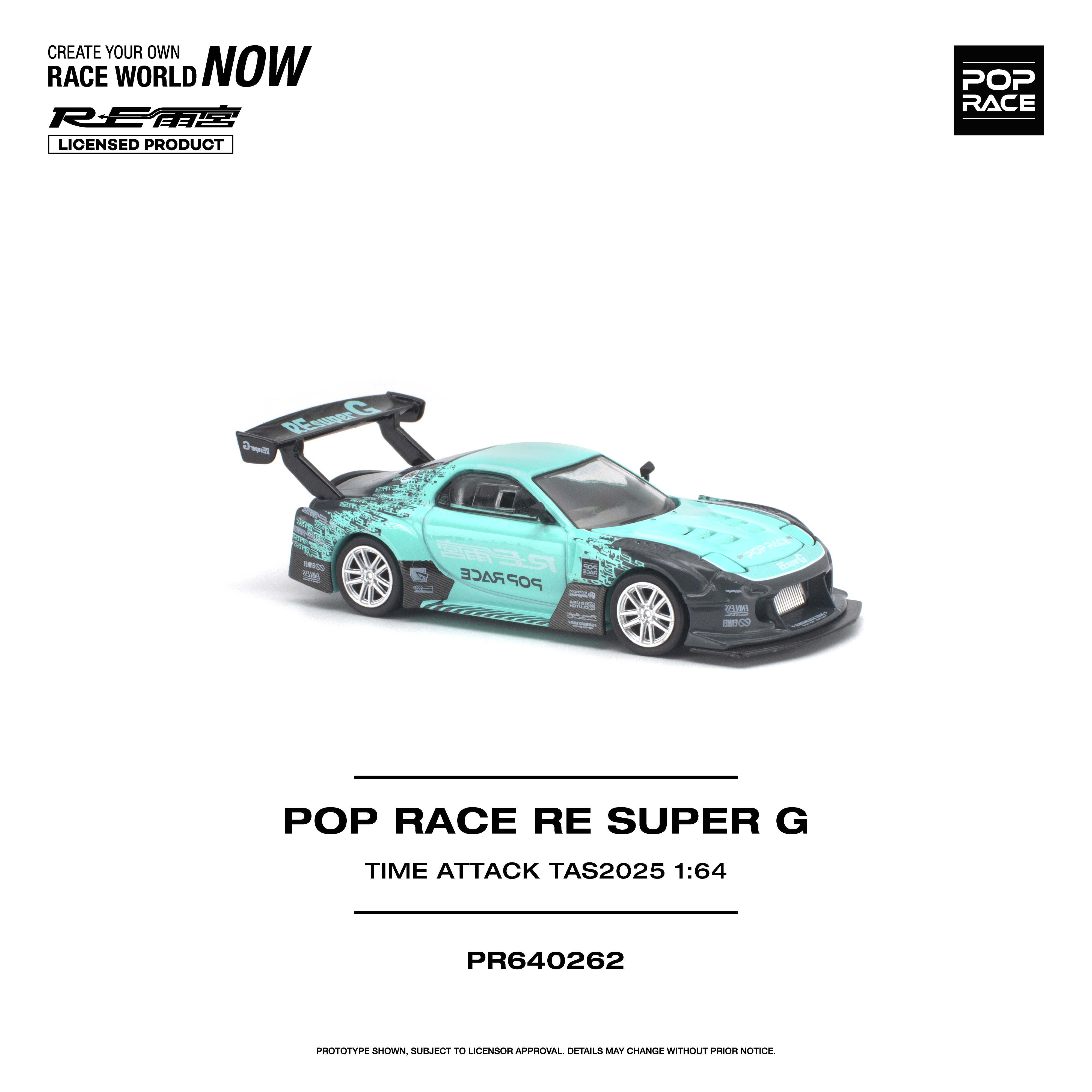 *PRE-ORDER* Pop Race RE Super G Time Attack TAS 2025, 1:64 Scale