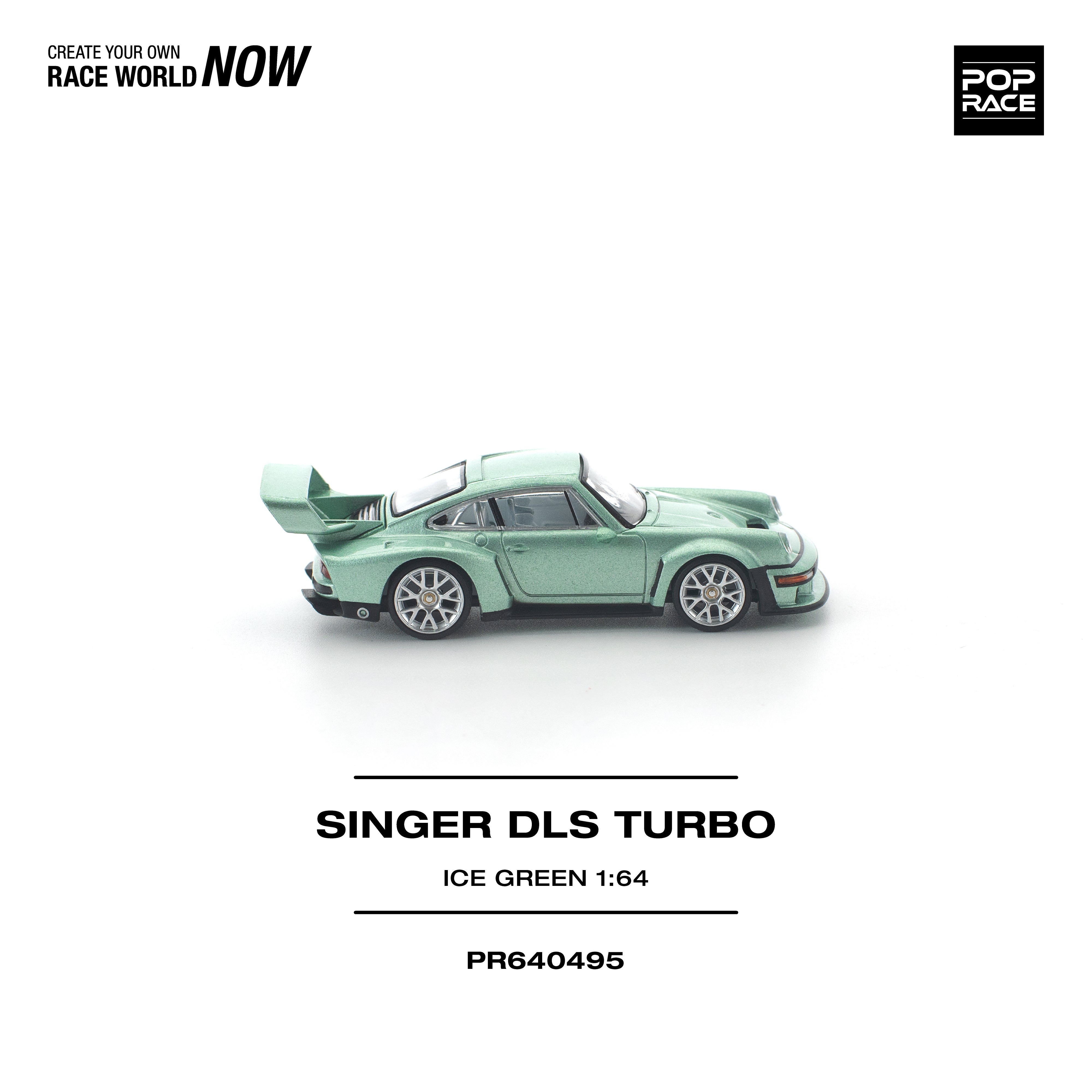 Premium scale diecast model car  – *PRE-ORDER* Singer DLS Turbo, 1:64 Scale (Ice Green) Collectible