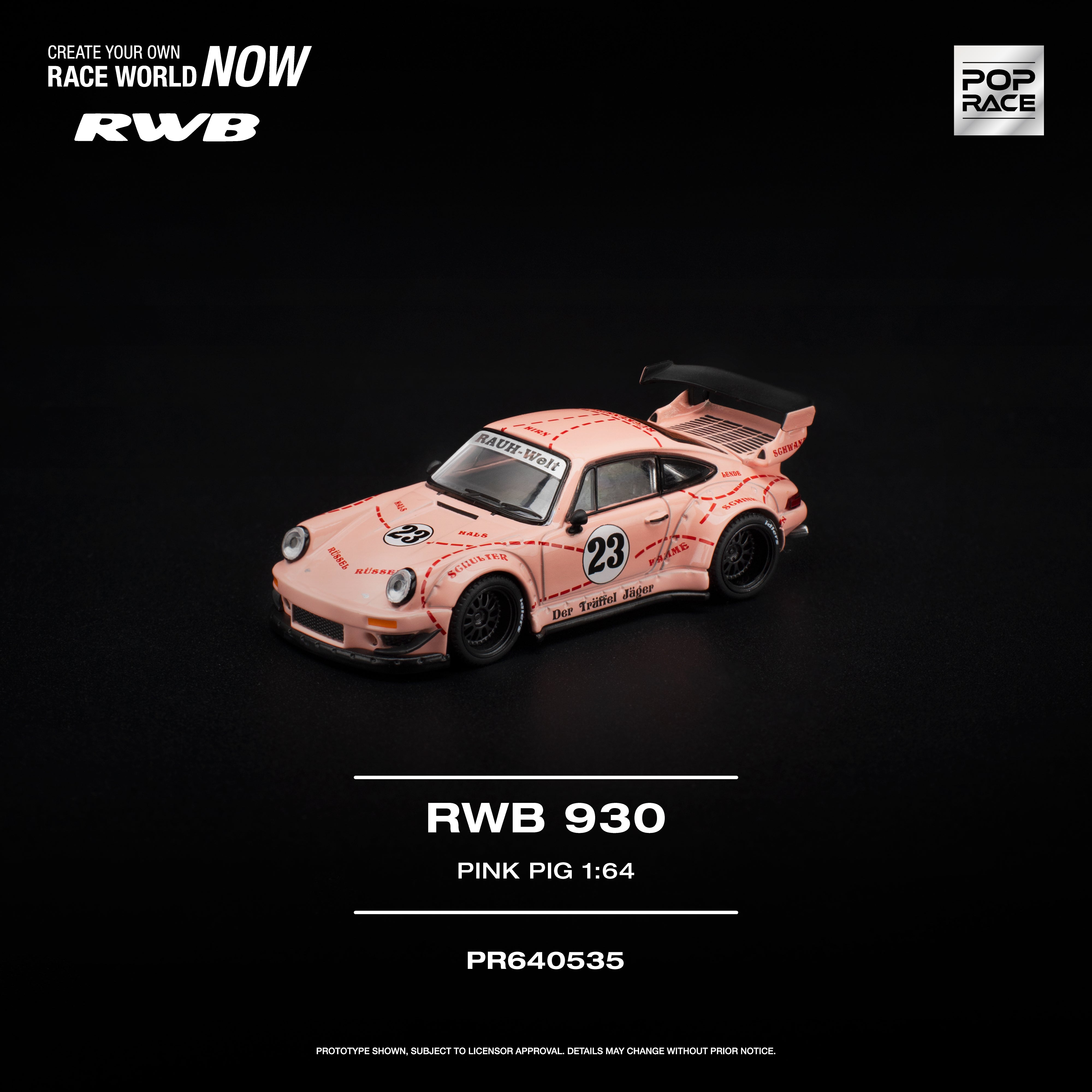 *PRE-ORDER* RWB 930 "PINK PIG", 1:64 Scale