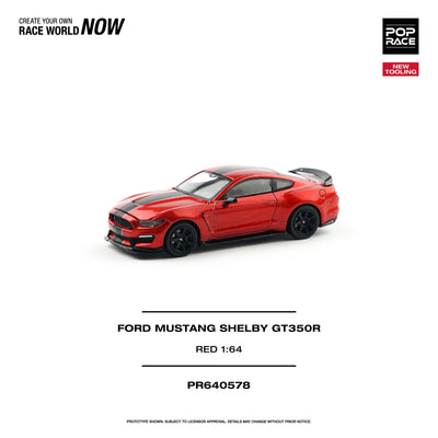 *PRE-ORDER* Ford Mustang Shelby GT350R Race, 1:64 Scale (Red)