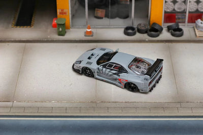 LBWK Ferrari F40 Limited to 499, 1:64 Scale (Cement Grey)