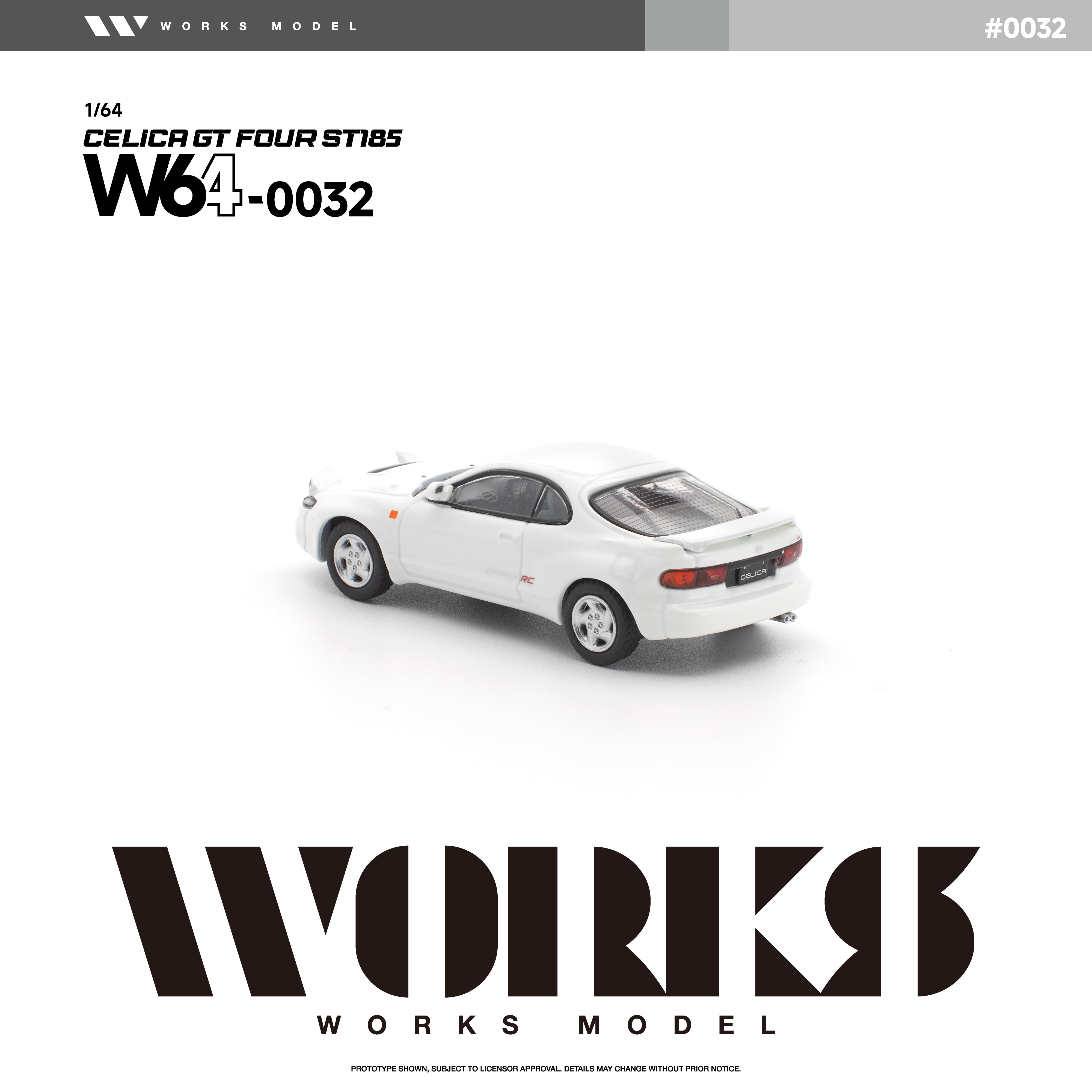 *PRE-ORDER* Toyota Celica GT Four ST-185 WRC, 1:64 Scale (White)