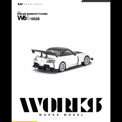 *PRE-ORDER* AMUSE S2000 GT1 TURBO, 1:64 Scale (WHITE)