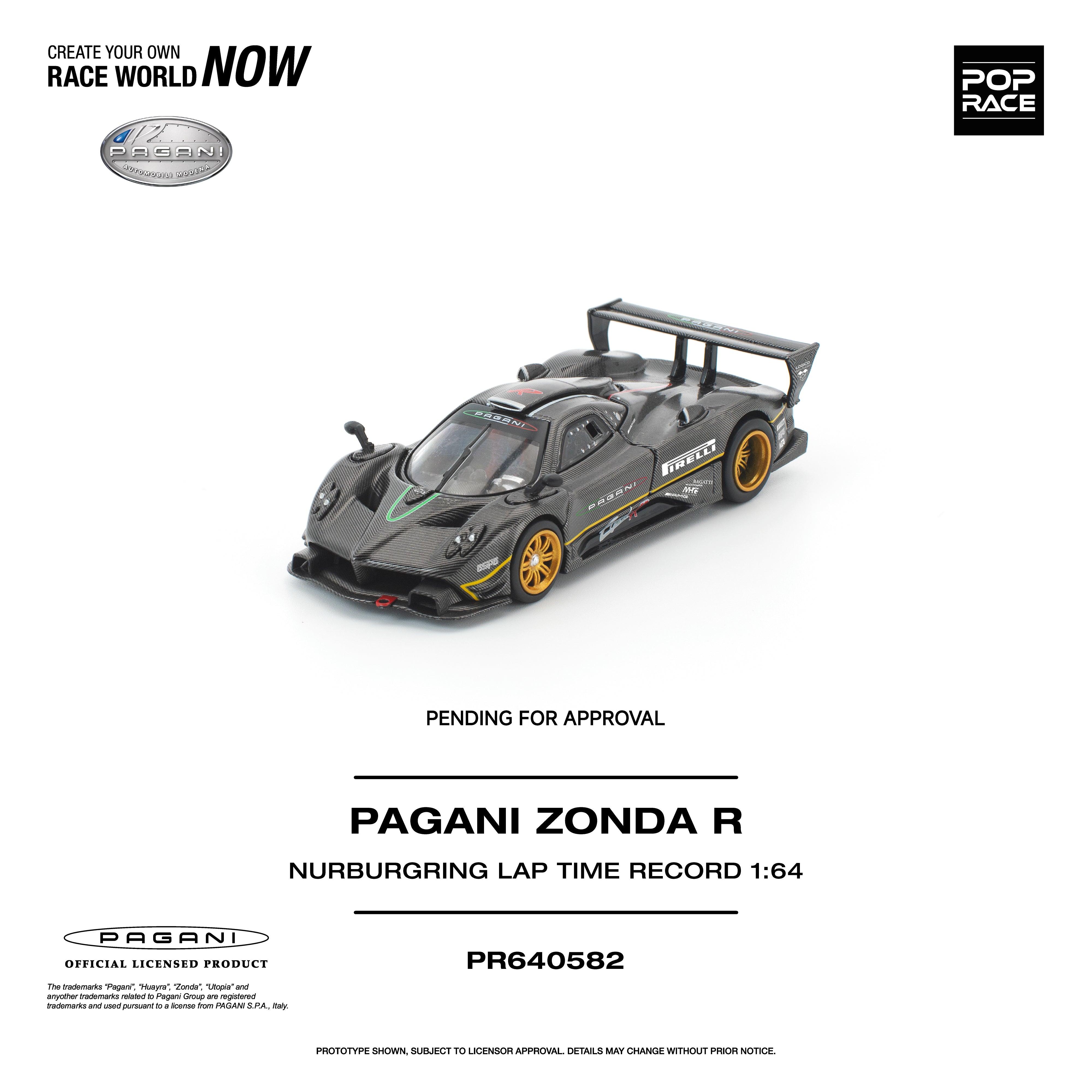 *PRE-ORDER* Pagani Zonda R Nurburgring LAP Time Record, 1:64 Scale