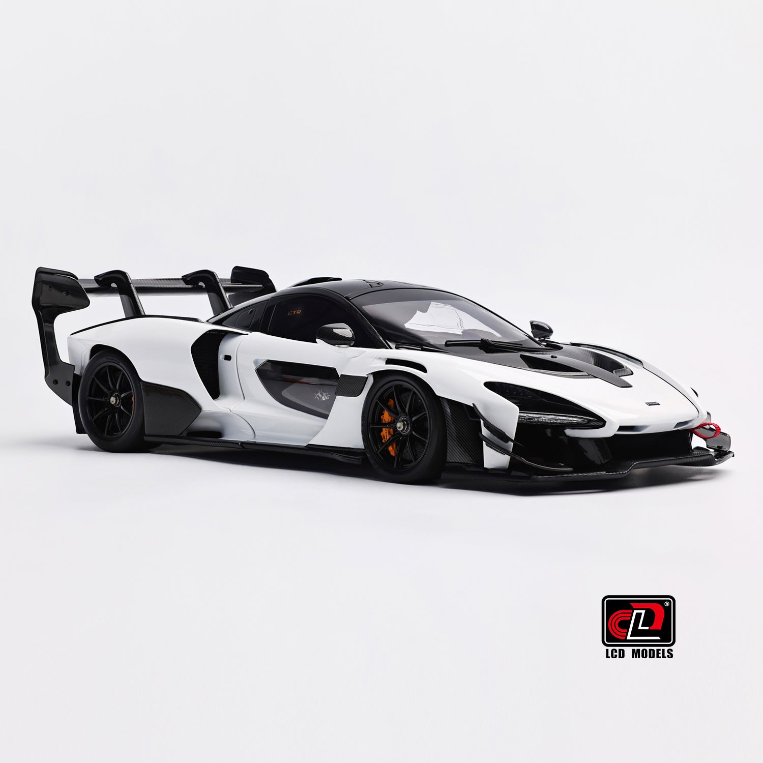 Premium scale diecast model car  – McLaren Senna GTR, 1:18 Scale (White) Collectible