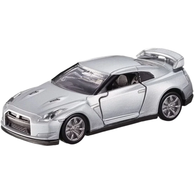 Premium scale diecast model car  – Tomica Premium No.17 Nissan GT-R, 1:64 Scale (Silver) Collectible