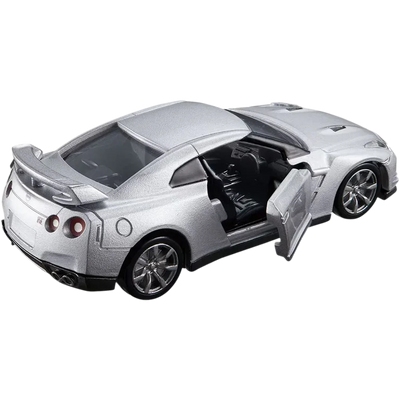 Premium scale diecast model car  – Tomica Premium No.17 Nissan GT-R, 1:64 Scale (Silver) Collectible