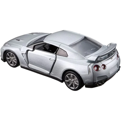 Premium scale diecast model car  – Tomica Premium No.17 Nissan GT-R, 1:64 Scale (Silver) Collectible