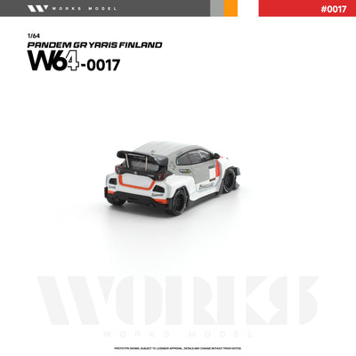 *PRE-ORDER* Pandem GR Yaris Finland, 1:64 Scale (White)