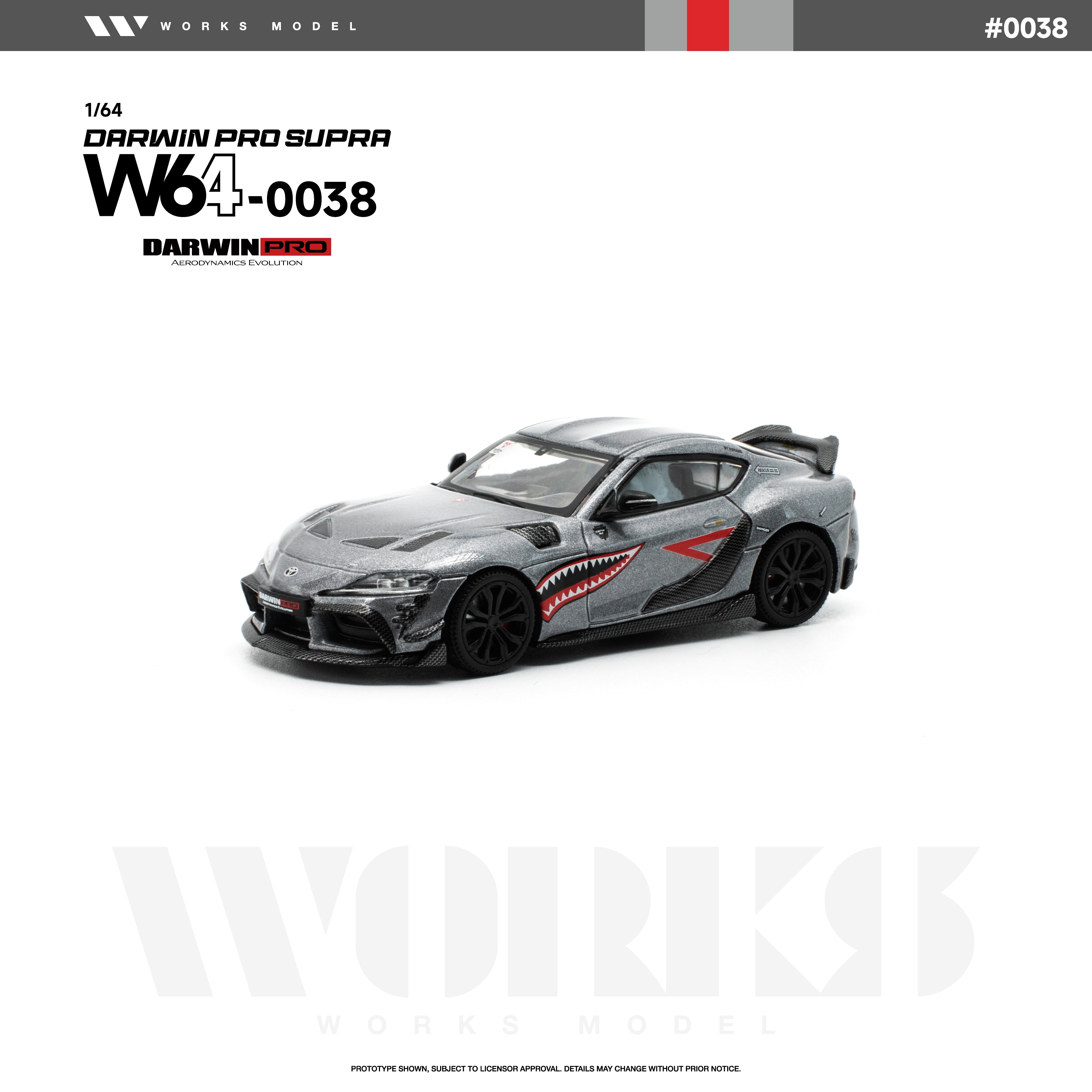 *PRE-ORDER* Darwin Pro Supra, 1:64 Scale (Carbon Grey)