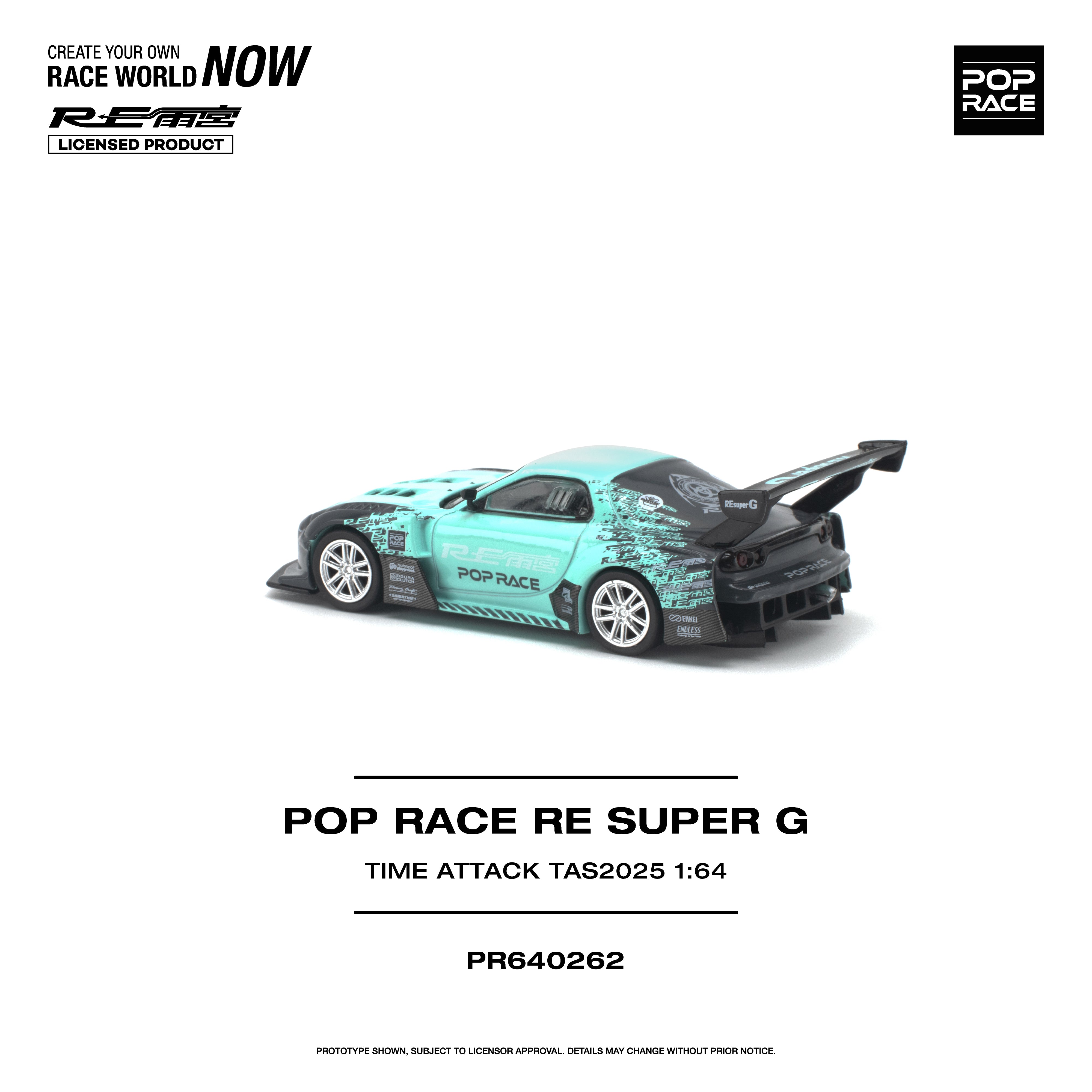 *PRE-ORDER* Pop Race RE Super G Time Attack TAS 2025, 1:64 Scale