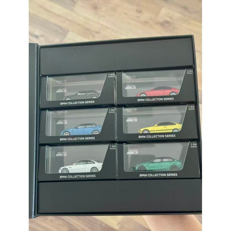 40 Years of BMW M3 1:64 Miniature Collection (6 Cars Set), 1:64 Scale