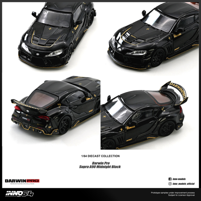 *PRE-ORDER* Darwin Pro Supra A90 Gloss, 1:64 Scale (Black)