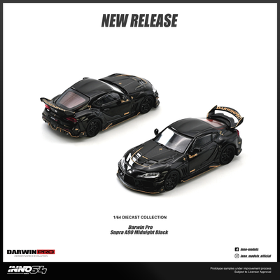 *PRE-ORDER* Darwin Pro Supra A90 Gloss, 1:64 Scale (Black)