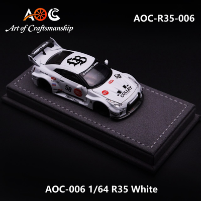 *PRE-ORDER* Liberty Walk GT-R R35 #58 White Livery, 1:64 Scale