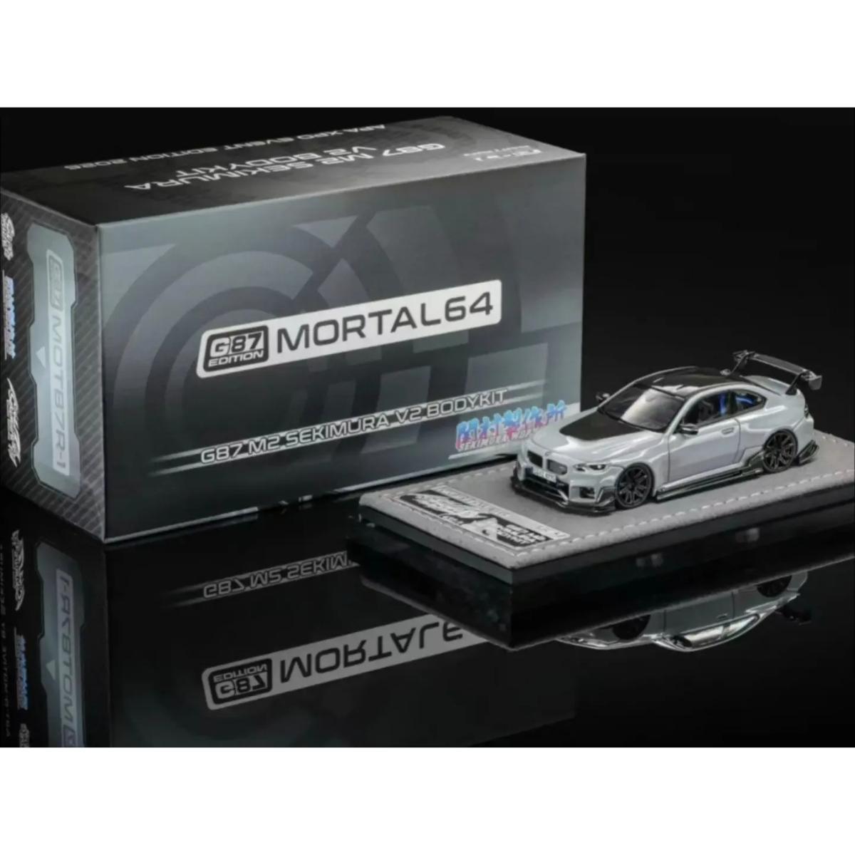 *APAXPO 2026* BMW G87 M2 Sekimura V2 Bodykit with Carbon Fiber, 1:64 Scale (Grey)