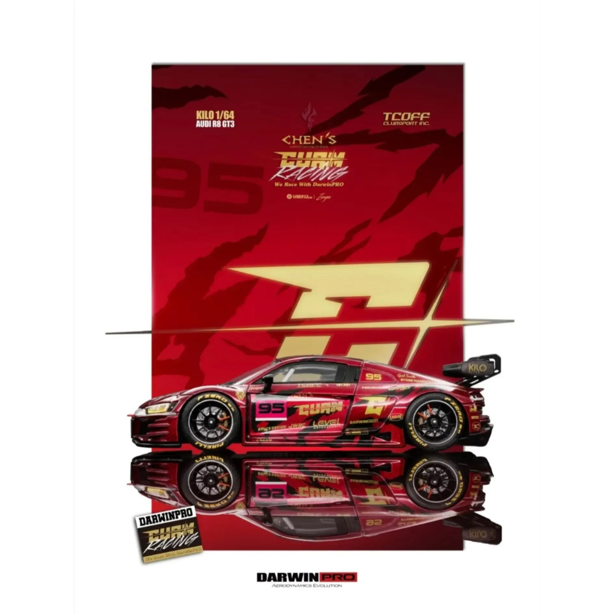 *APAXPO 2026* Audi R8 DT3 Darwin Pro TCOFF CURM's Racing livery, 1:64 Scale