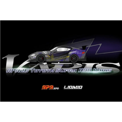 *APAXPO 2026* Toyota Supra A90 Varis Black/Silver Livery, 1:64 Scale