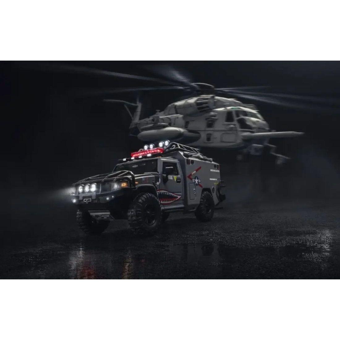 *APAXPO 2026* Hummer H2 Ambulance Air Force Grey Shark Livery (Limited to 800units), 1:64 Scale