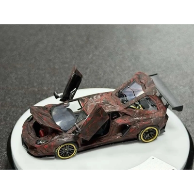 *APAXPO 2026* LBWK Aventador (Real carbon fiber. Comes with a keychain) Full Red, 1:64 Scale