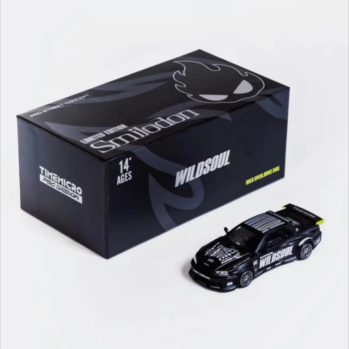 *APAXPO 2026* Skyline R34 "Smilodon" Heat Black Matte Wild Soul livery, 1:64 Scale