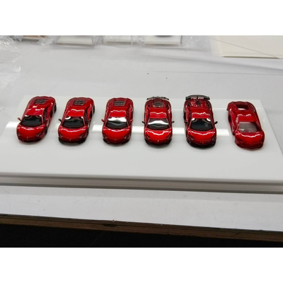 *APAXPO 2026* Lamborghini Aventador Set (6 models) Red, 1:64 Scale
