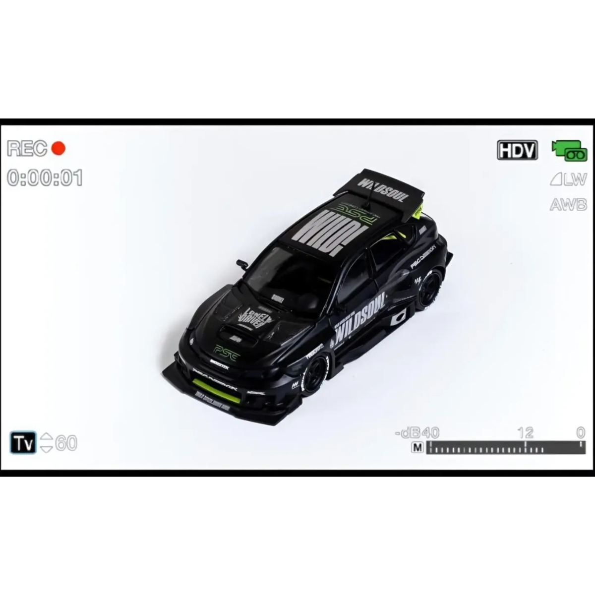 *APAXPO 2026* Subaru Impreza Heat "Raid" Flame Black Metallic Matte WILDSOUL livery, 1:64 Scale