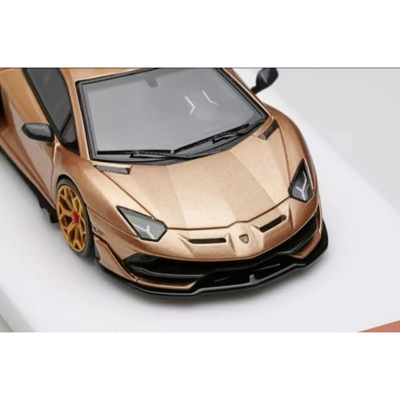 *APAXPO 2026* Lamborghini Aventador SVJ 2018 Oro Elios (Resin Material) Limited to 99units, 1:64 Scale