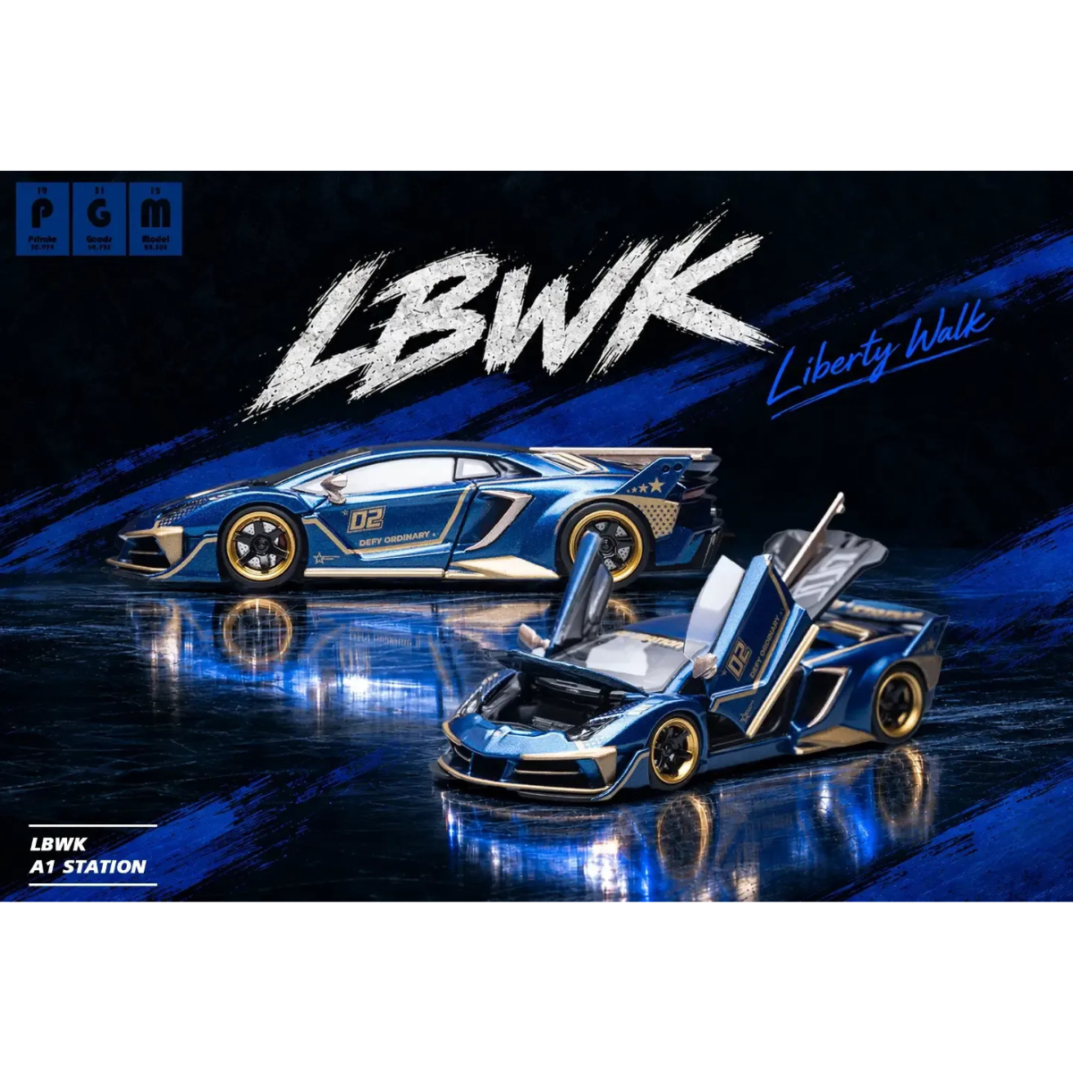 *APAXPO 2026* LB-Silhouette Works Aventador GT AI Station Livery (Limited to 1299units), 1:64 Scale
