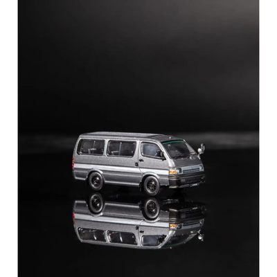 *APAXPO 2026* Toyota Hiace H100 Grey with White details, 1:64 Scale