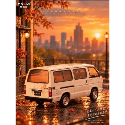 *APAXPO 2026* Toyota Hiace H50 White with Rust Effect (Limited to 1000units), 1:64 Scale