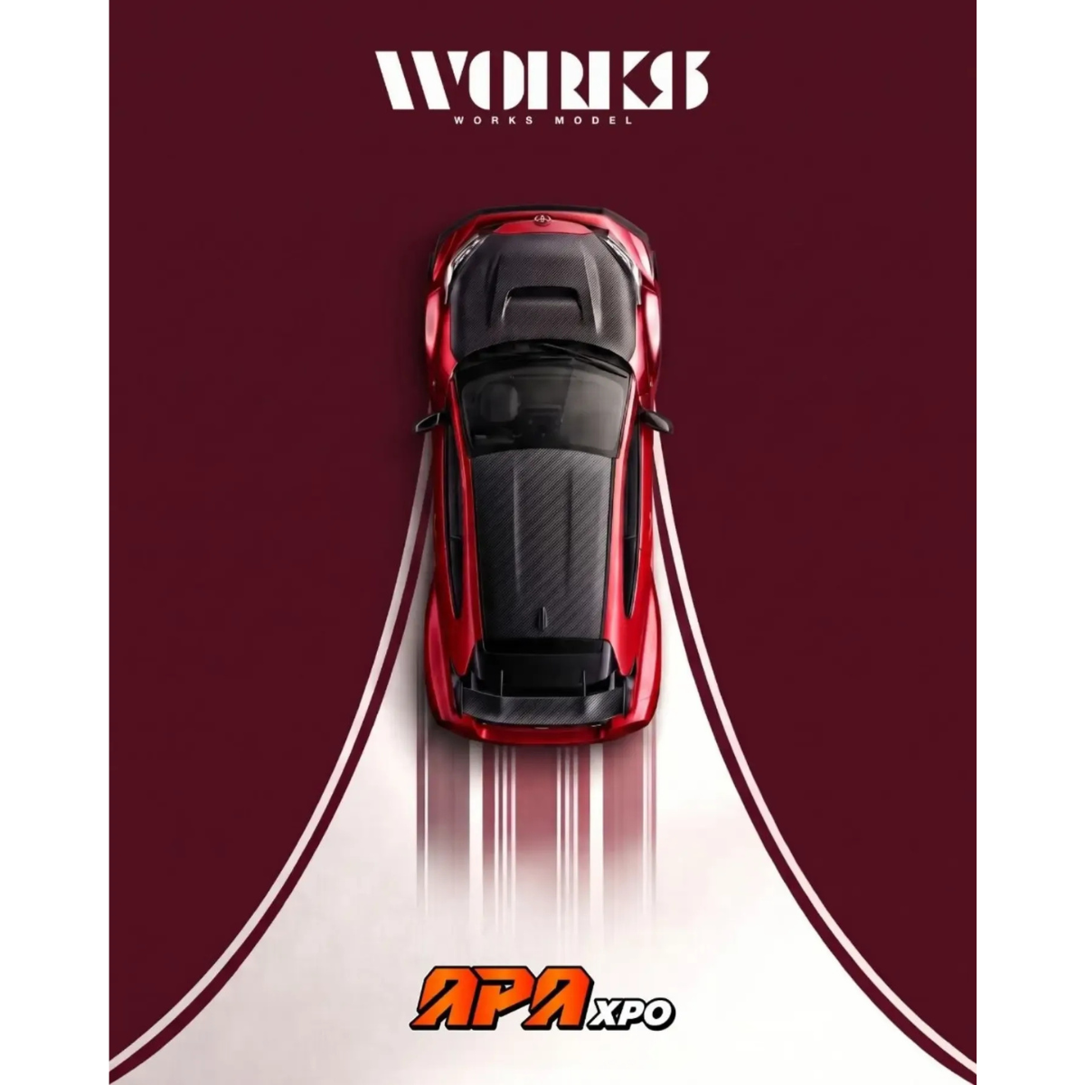 *APAXPO 2026* Toyota GRMN Yaris Red Chrome with Carbon Hood (Limited to 1500pcs), 1:64 Scale