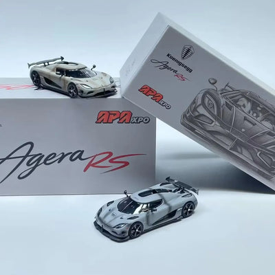 *APAXPO 2026* Koenigsegg Agera RS Combat Grey, Battle Worn Grey (Chance of Chase) Limited to 888units, 1:64 Scale
