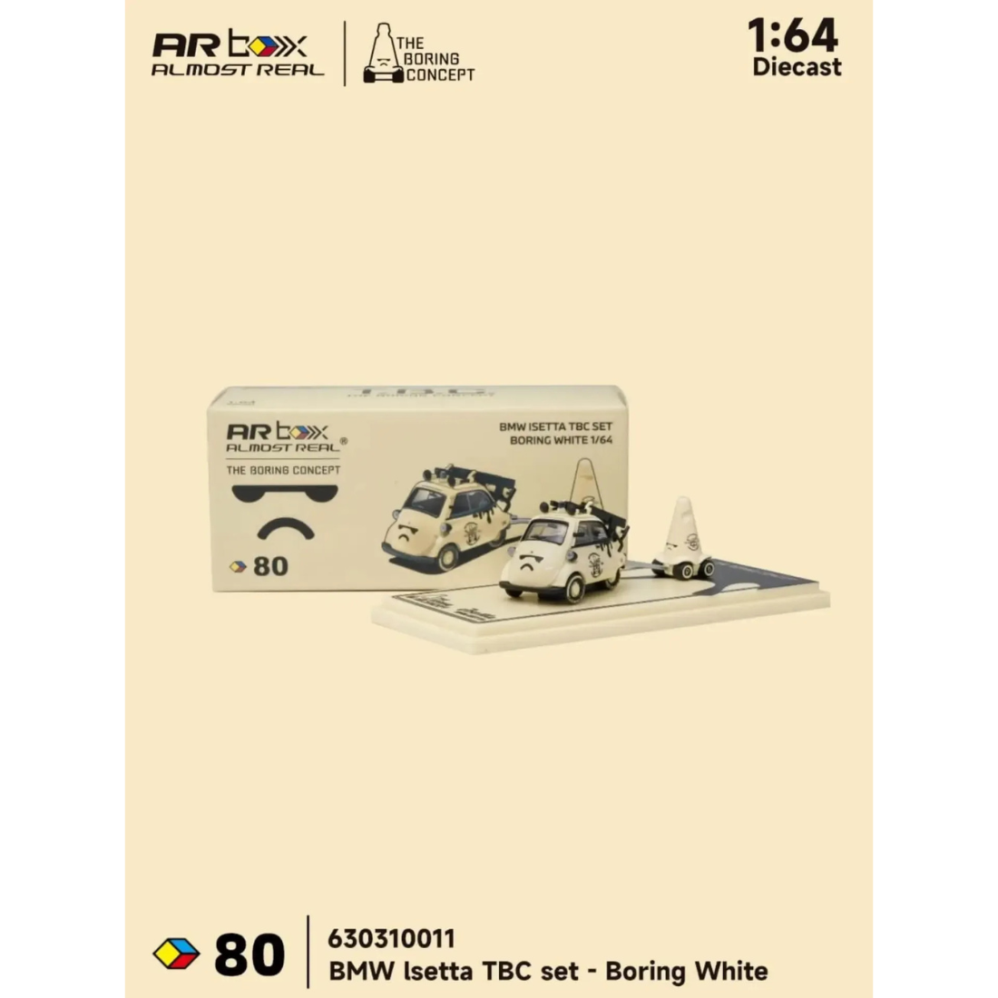 *APAXPO 2026* BMW Isetta TBC Set Boring White (Limited to 3000units) Chance of Chase or Super Chase, 1:64 Scale