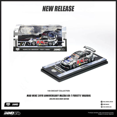 *APAXPO 2026* MADMIKE 20 YEAR MAZDA RX-7  ANNIVERSARY 'FURSTY / MADBUL', 1:64 Scale