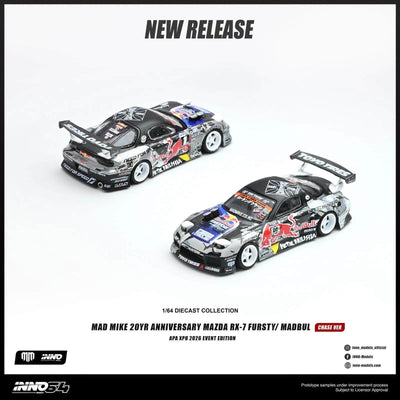 *APAXPO 2026* MADMIKE 20 YEAR MAZDA RX-7  ANNIVERSARY 'FURSTY / MADBUL', 1:64 Scale