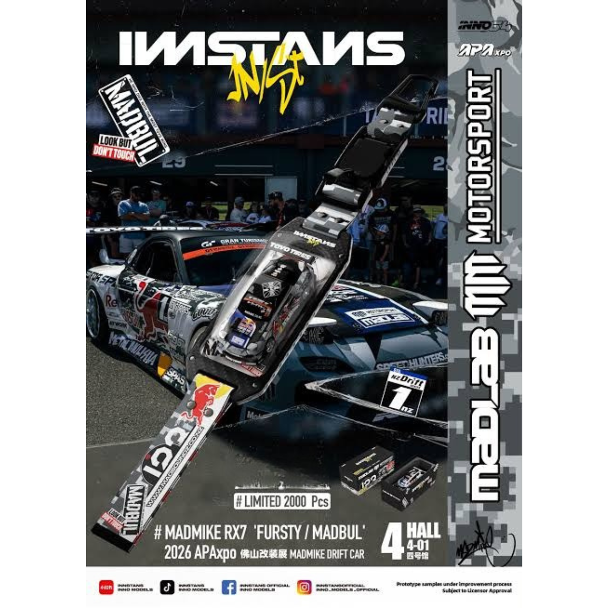 *APAXPO 2026* DSTANS #MADMIKE RX7 'FURSTY/MADBUL', 1:64 Scale