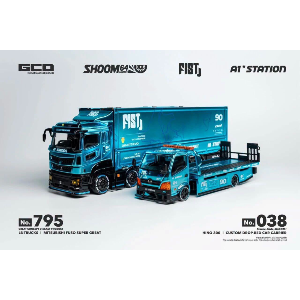 *APAXPO 2026* HINO 300 CUSTOM DROP-BED CAR CARRIER 1:64 Scale