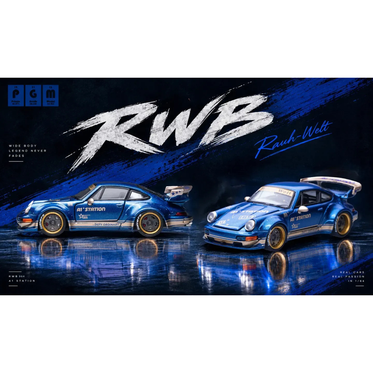 *APAXPO 2026* RWB 964 Blue/Gold A1 Station Livery, 1:64 Scale