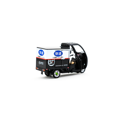 *PRE-ORDER* SF Express Tricycle (Covered) Set (Vehicle + Figure), 1:43 Scale
