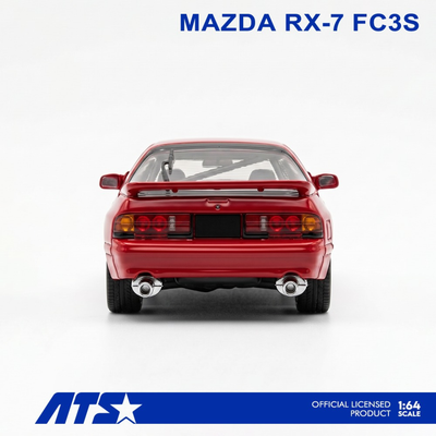 Premium scale diecast model car  – *PRE-ORDER* MAZDA RX-7 FC3S, 1:64 Scale (Red) Collectible
