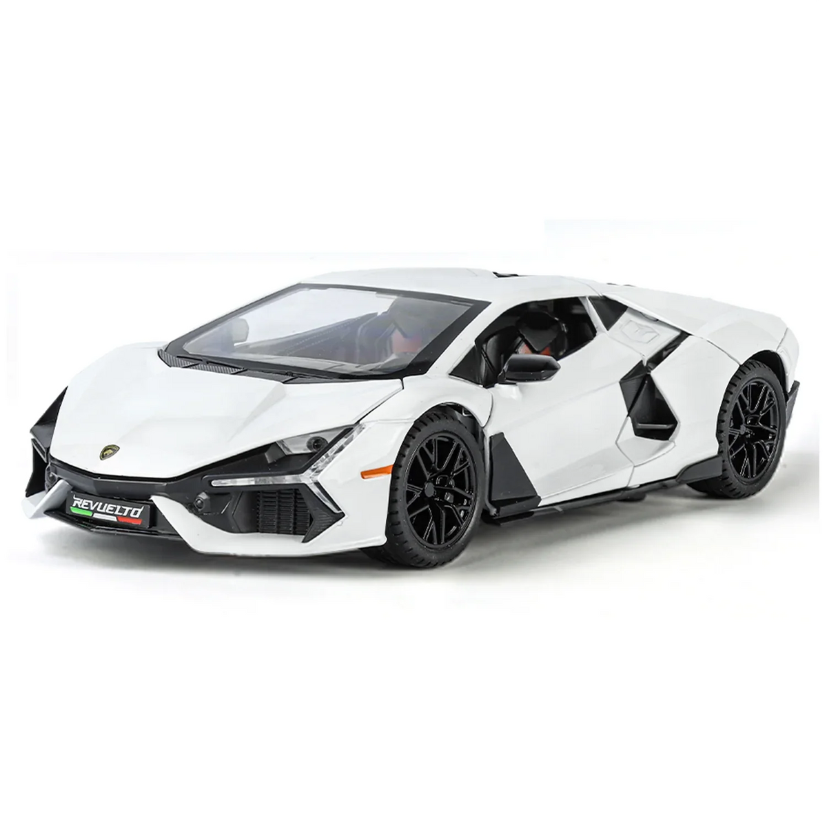 Lamborghini Daniel Street - Light, Sound with Openable Doors, 1:24 Scale (White)